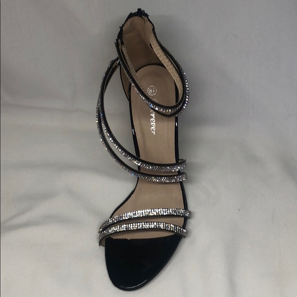 Black Strappy Heels - Picture 2 of 4